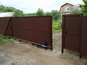Откатные ворота для дачи 3000x1800 купить Москва